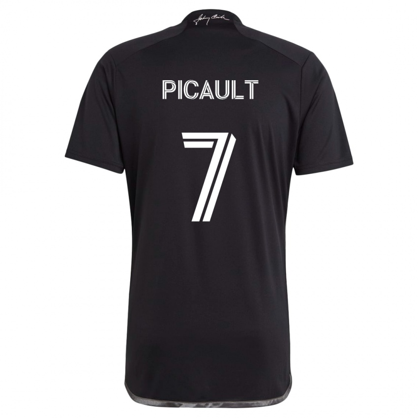 Enfant Maillot Fafà Picault #7 Noir Tenues Extérieur 2024/25 T-Shirt Suisse