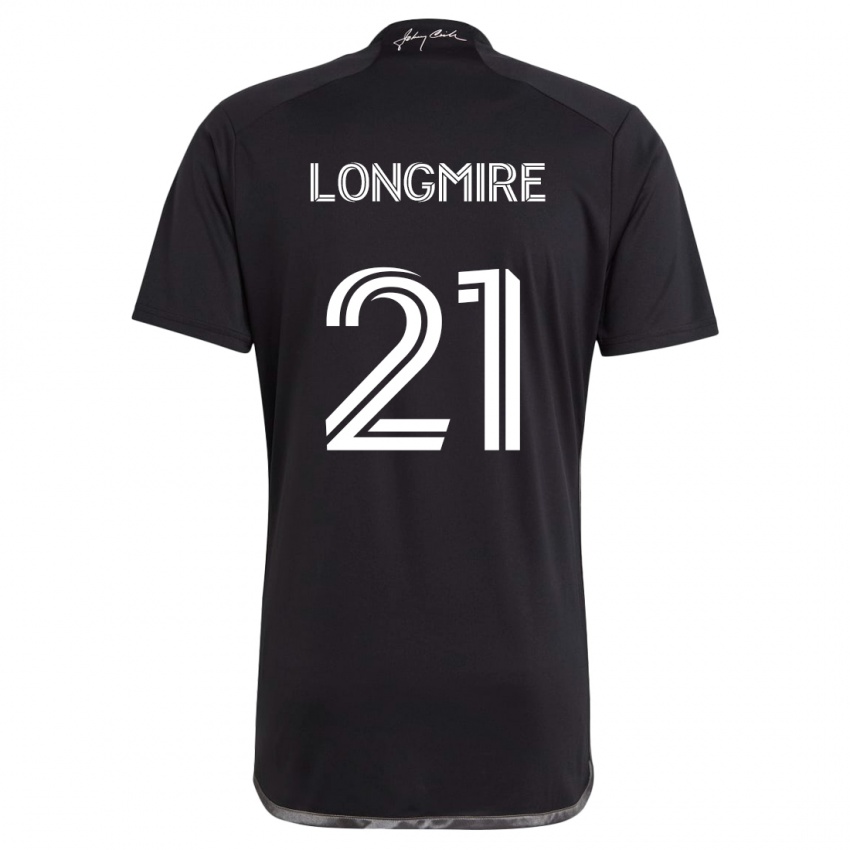 Kinder Ahmed Longmire #21 Schwarz Auswärtstrikot Trikot 2024/25 T-Shirt Schweiz