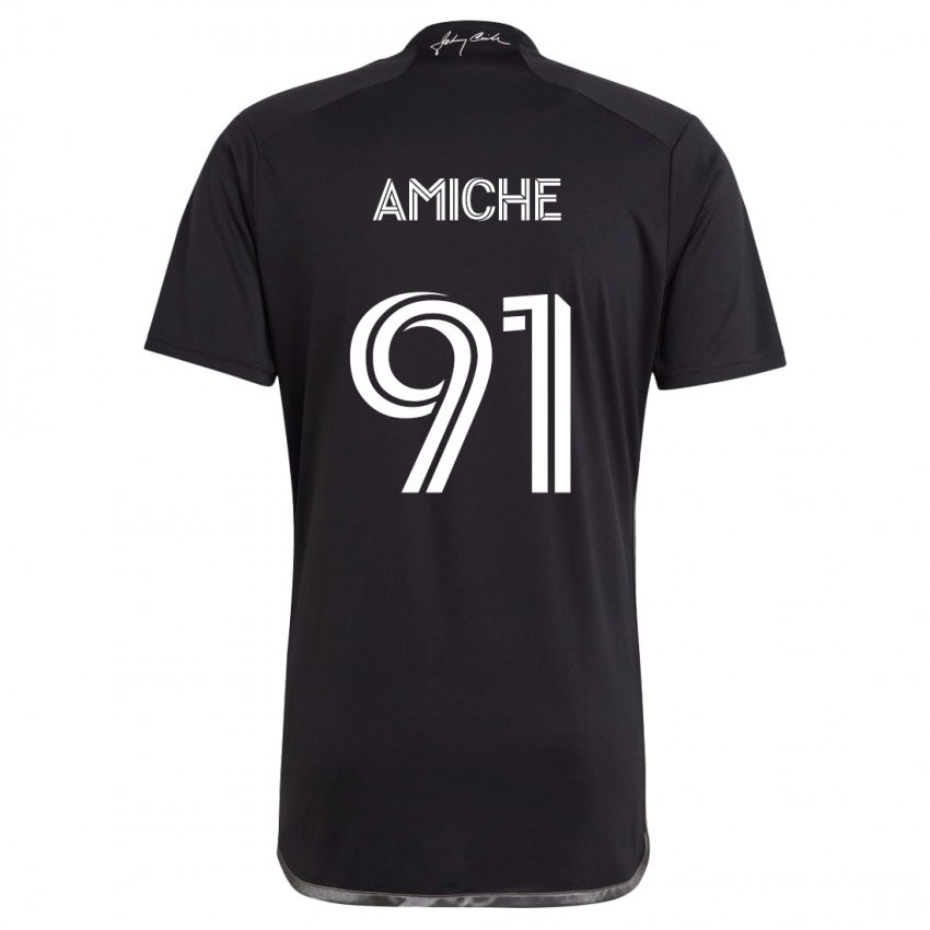 Kinder Kemy Amiche #91 Schwarz Auswärtstrikot Trikot 2024/25 T-Shirt Schweiz