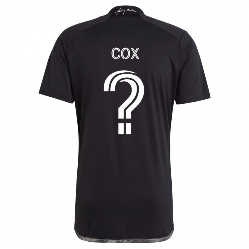 Kinder Justin Cox #0 Schwarz Auswärtstrikot Trikot 2024/25 T-Shirt Schweiz