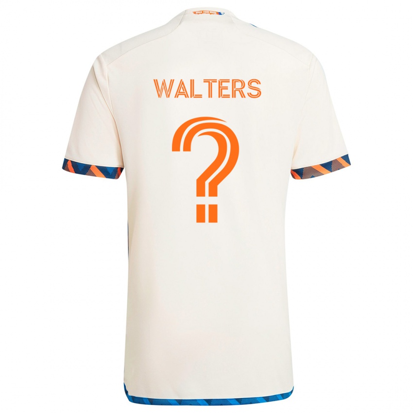 Kinder Paul Walters #0 Weiß Orange Auswärtstrikot Trikot 2024/25 T-Shirt Schweiz