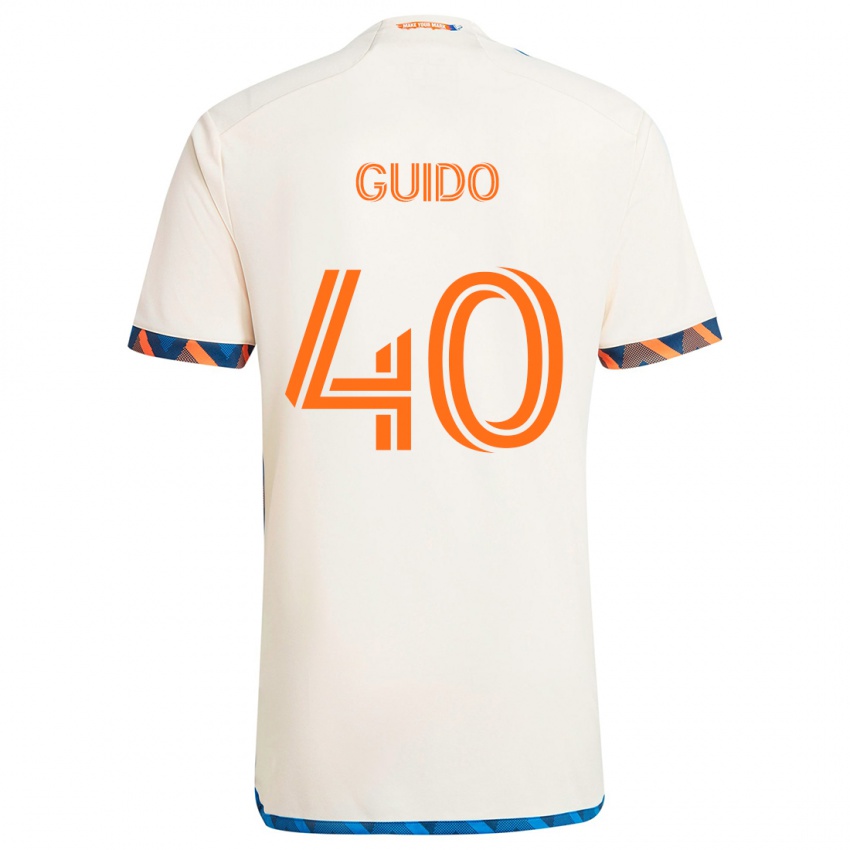 Kinder Alejandro Guido #40 Weiß Orange Auswärtstrikot Trikot 2024/25 T-Shirt Schweiz