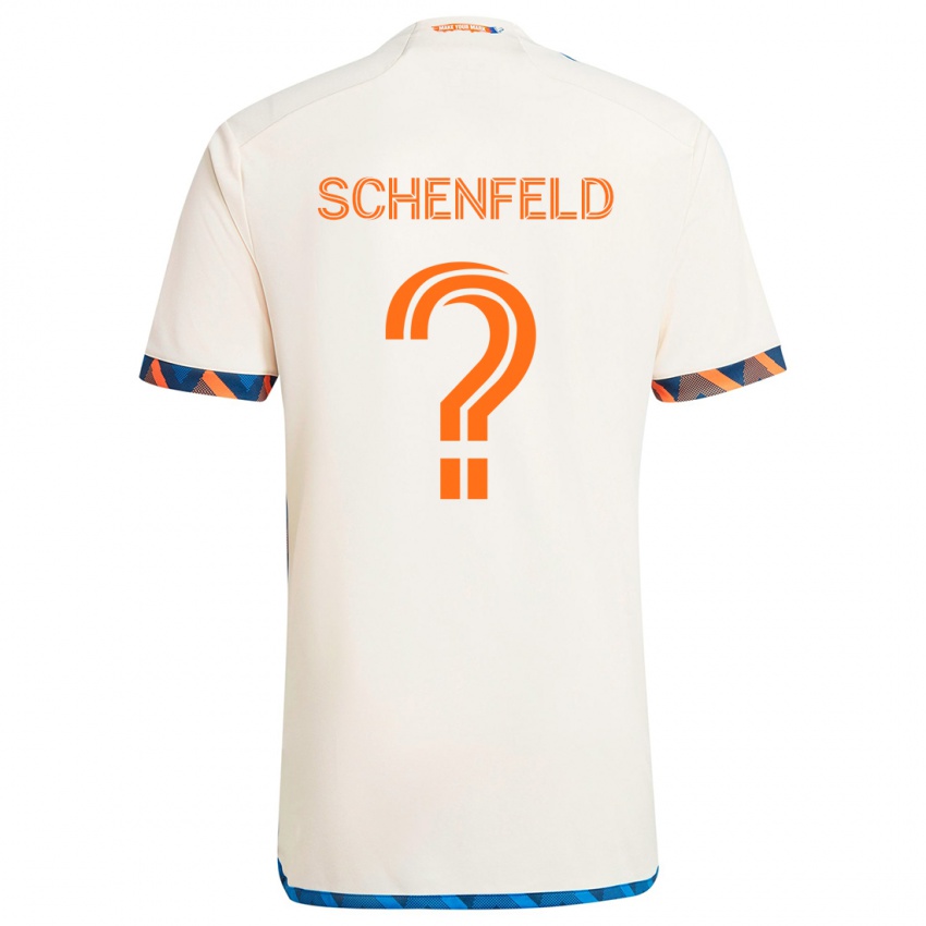 Kinder Matthew Schenfeld #0 Weiß Orange Auswärtstrikot Trikot 2024/25 T-Shirt Schweiz