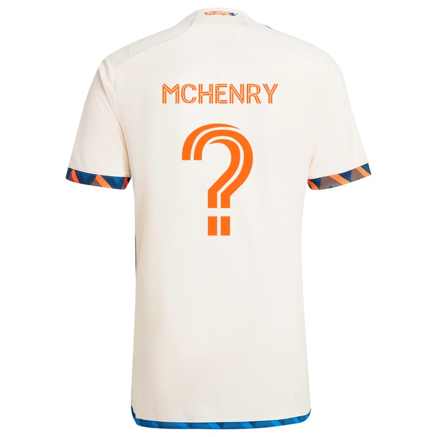 Kinder Nicholas Mchenry #0 Weiß Orange Auswärtstrikot Trikot 2024/25 T-Shirt Schweiz