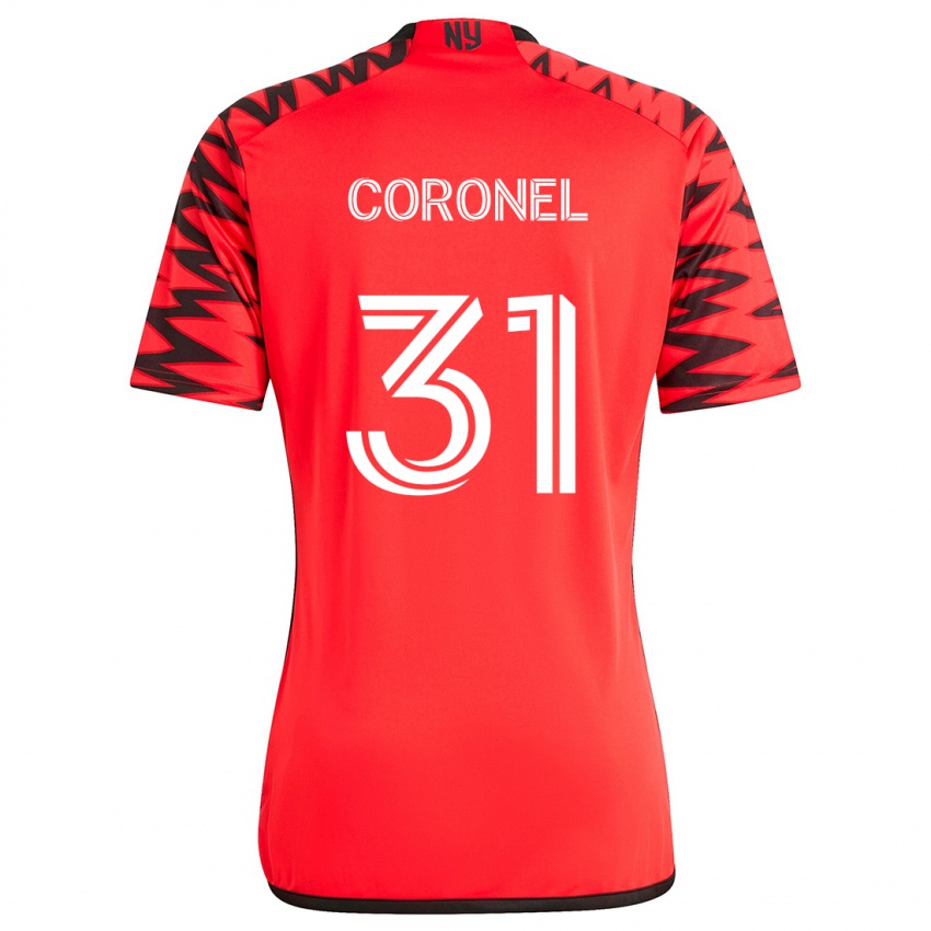 Kinder Carlos Coronel #31 Rot Schwarz Weiß Auswärtstrikot Trikot 2024/25 T-Shirt Schweiz