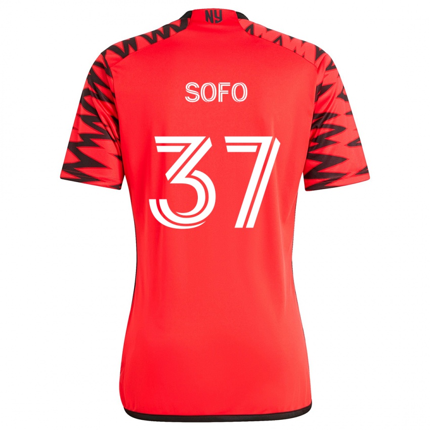 Kinder Mohammed Sofo #37 Rot Schwarz Weiß Auswärtstrikot Trikot 2024/25 T-Shirt Schweiz