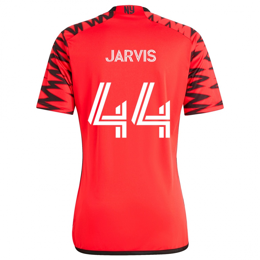 Kinder Aiden Jarvis #44 Rot Schwarz Weiß Auswärtstrikot Trikot 2024/25 T-Shirt Schweiz