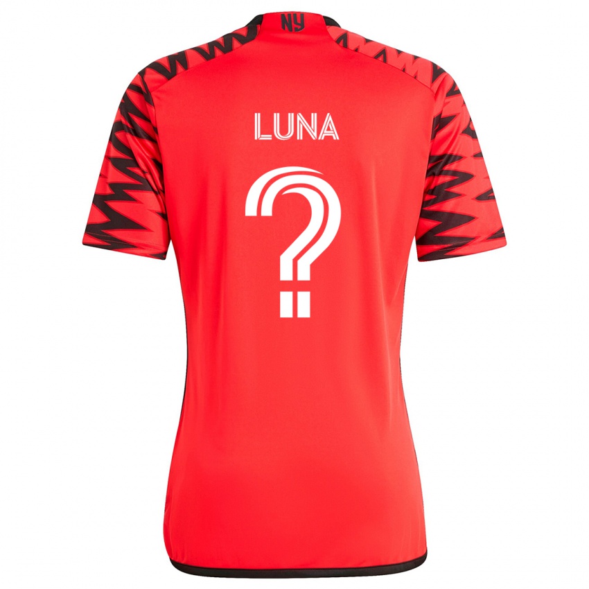 Kinder Erick Luna #0 Rot Schwarz Weiß Auswärtstrikot Trikot 2024/25 T-Shirt Schweiz