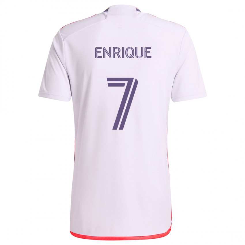 Kinder Ramiro Enrique #7 Weiß Rot Lila Auswärtstrikot Trikot 2024/25 T-Shirt Schweiz