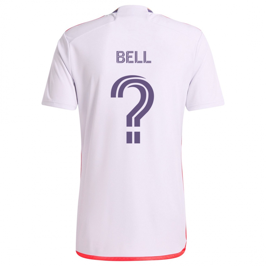 Kinder Dominic Bell #0 Weiß Rot Lila Auswärtstrikot Trikot 2024/25 T-Shirt Schweiz