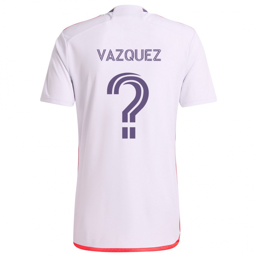 Kinder Daniel Vazquez #0 Weiß Rot Lila Auswärtstrikot Trikot 2024/25 T-Shirt Schweiz