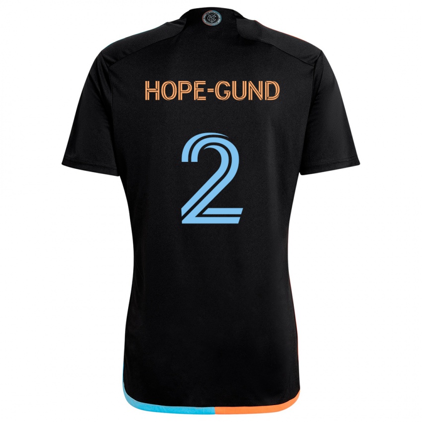 Kinder Rio Hope-Gund #2 Schwarz Orange Blau Auswärtstrikot Trikot 2024/25 T-Shirt Schweiz