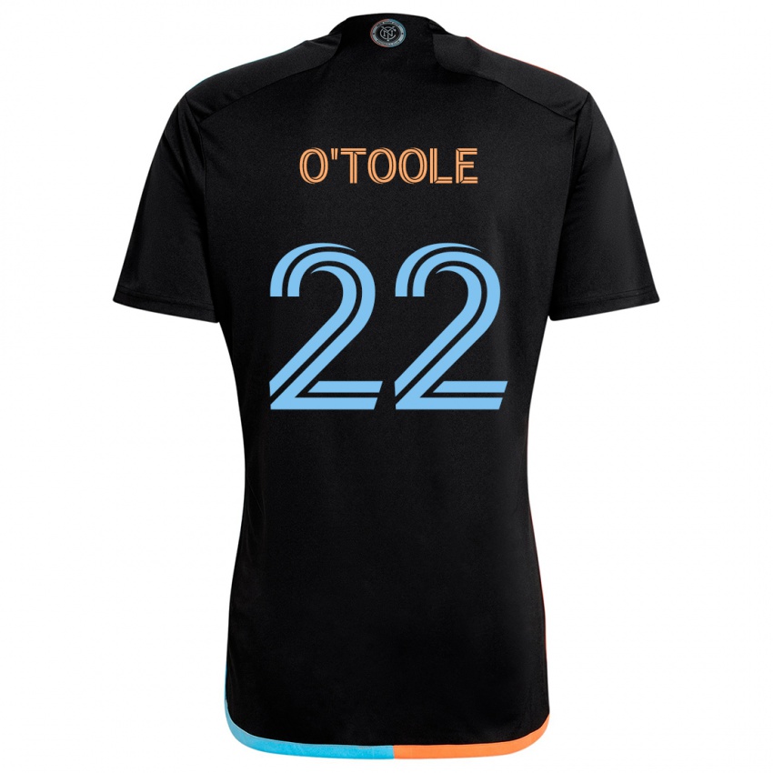 Kinder Kevin O'toole #22 Schwarz Orange Blau Auswärtstrikot Trikot 2024/25 T-Shirt Schweiz