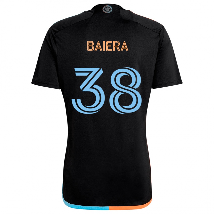 Kinder Drew Baiera #38 Schwarz Orange Blau Auswärtstrikot Trikot 2024/25 T-Shirt Schweiz