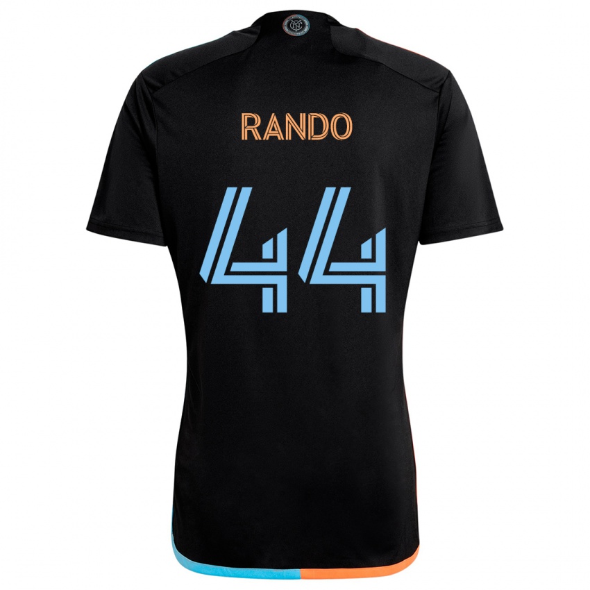 Enfant Maillot Alex Rando #44 Noir Orange Bleu Tenues Extérieur 2024/25 T-Shirt Suisse