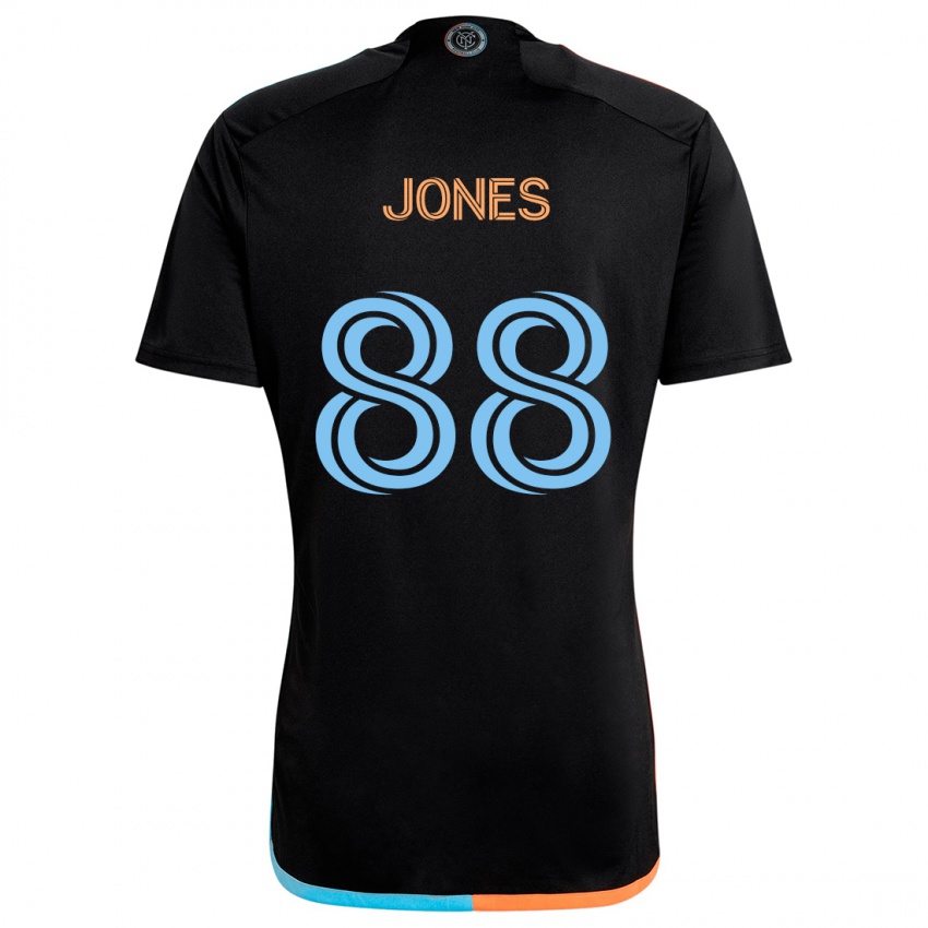 Kinder Malachi Jones #88 Schwarz Orange Blau Auswärtstrikot Trikot 2024/25 T-Shirt Schweiz