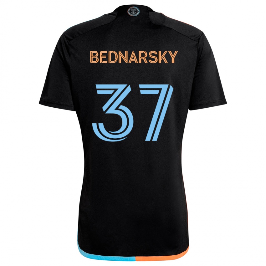 Kinder Stevo Bednarsky #37 Schwarz Orange Blau Auswärtstrikot Trikot 2024/25 T-Shirt Schweiz