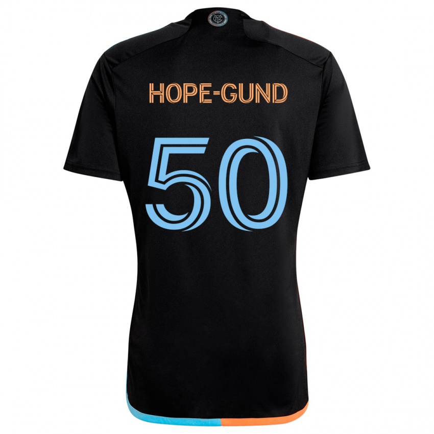 Kinder Kofi Hope-Gund #50 Schwarz Orange Blau Auswärtstrikot Trikot 2024/25 T-Shirt Schweiz