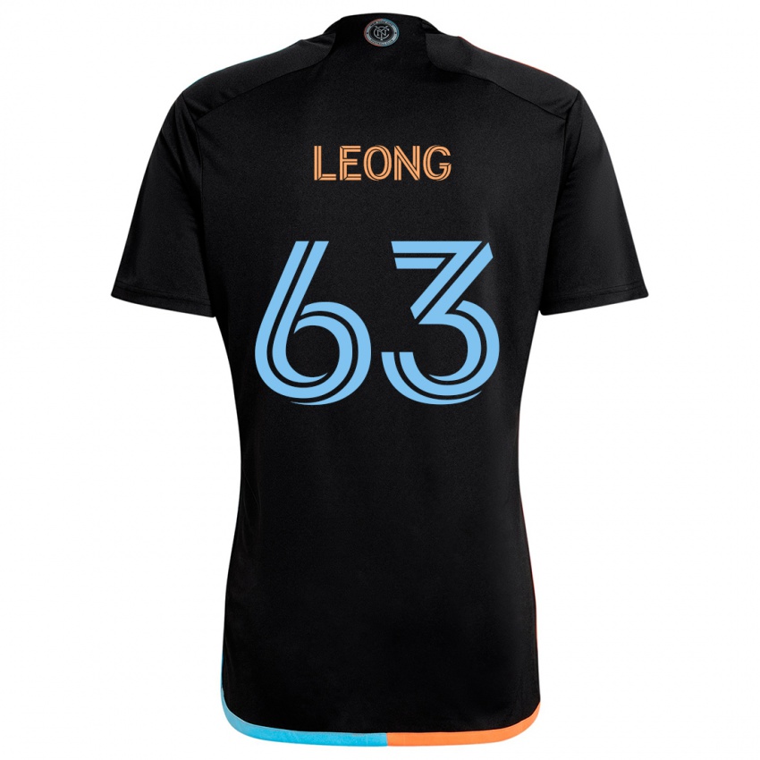 Kinder Matthew Leong #63 Schwarz Orange Blau Auswärtstrikot Trikot 2024/25 T-Shirt Schweiz