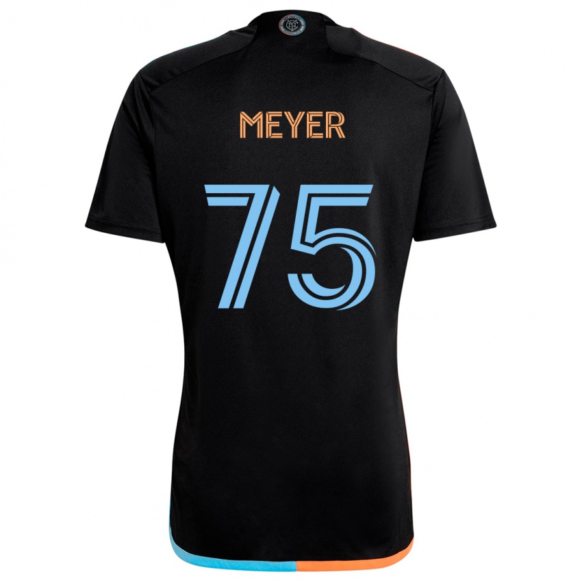 Kinder Will Meyer #75 Schwarz Orange Blau Auswärtstrikot Trikot 2024/25 T-Shirt Schweiz