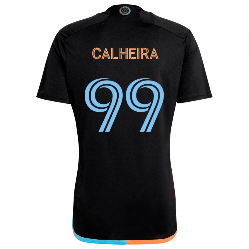 Kinder Taylor Calheira #99 Schwarz Orange Blau Auswärtstrikot Trikot 2024/25 T-Shirt Schweiz