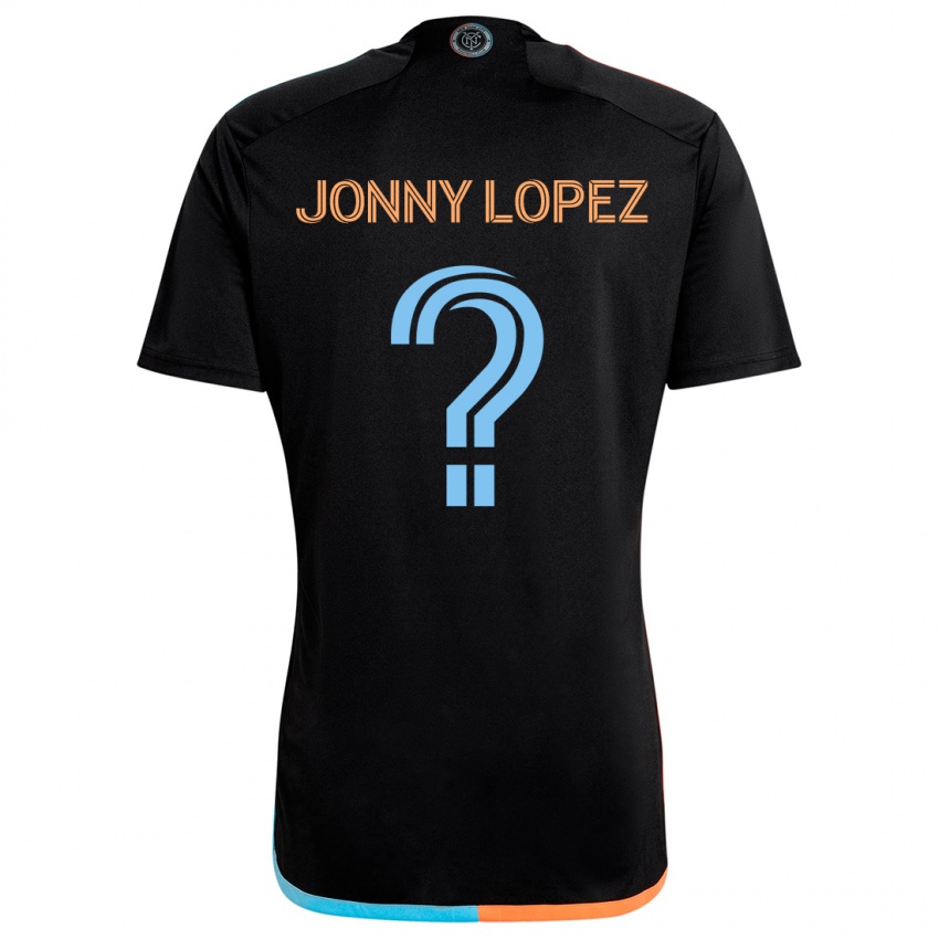 Kinder Jonny Lopez #0 Schwarz Orange Blau Auswärtstrikot Trikot 2024/25 T-Shirt Schweiz