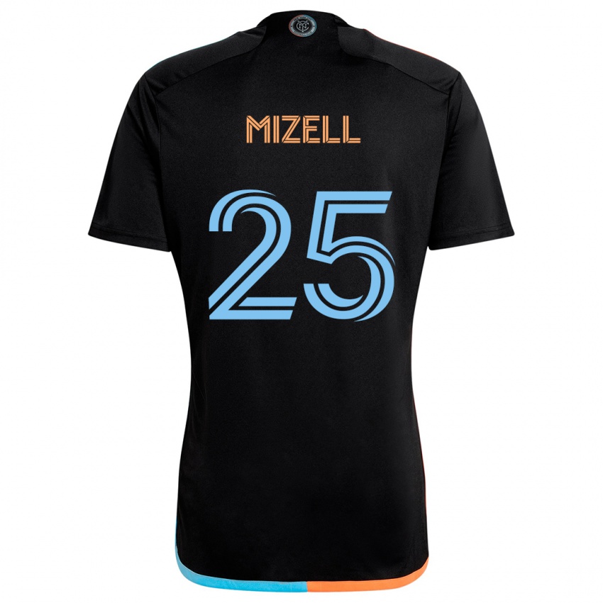 Kinder Cody Mizell #25 Schwarz Orange Blau Auswärtstrikot Trikot 2024/25 T-Shirt Schweiz