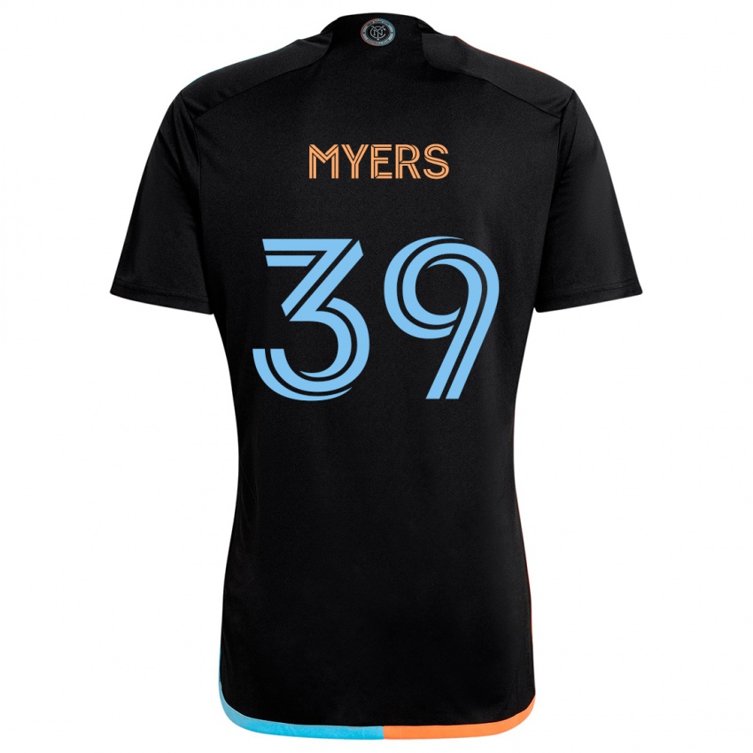 Enfant Maillot Md Myers #39 Noir Orange Bleu Tenues Extérieur 2024/25 T-Shirt Suisse