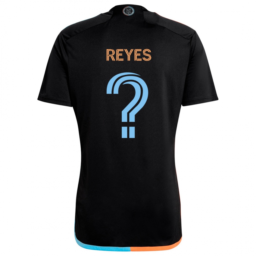 Enfant Maillot Andrew Reyes #0 Noir Orange Bleu Tenues Extérieur 2024/25 T-Shirt Suisse