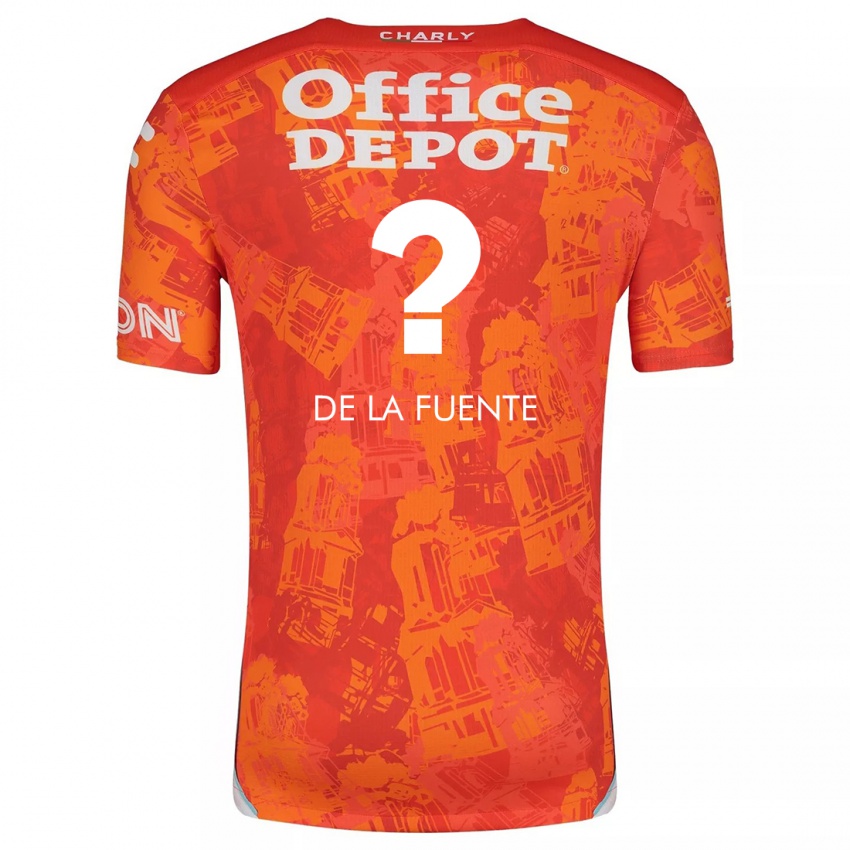 Kinder Paulino De La Fuente #0 Orange Weiß Auswärtstrikot Trikot 2024/25 T-Shirt Schweiz