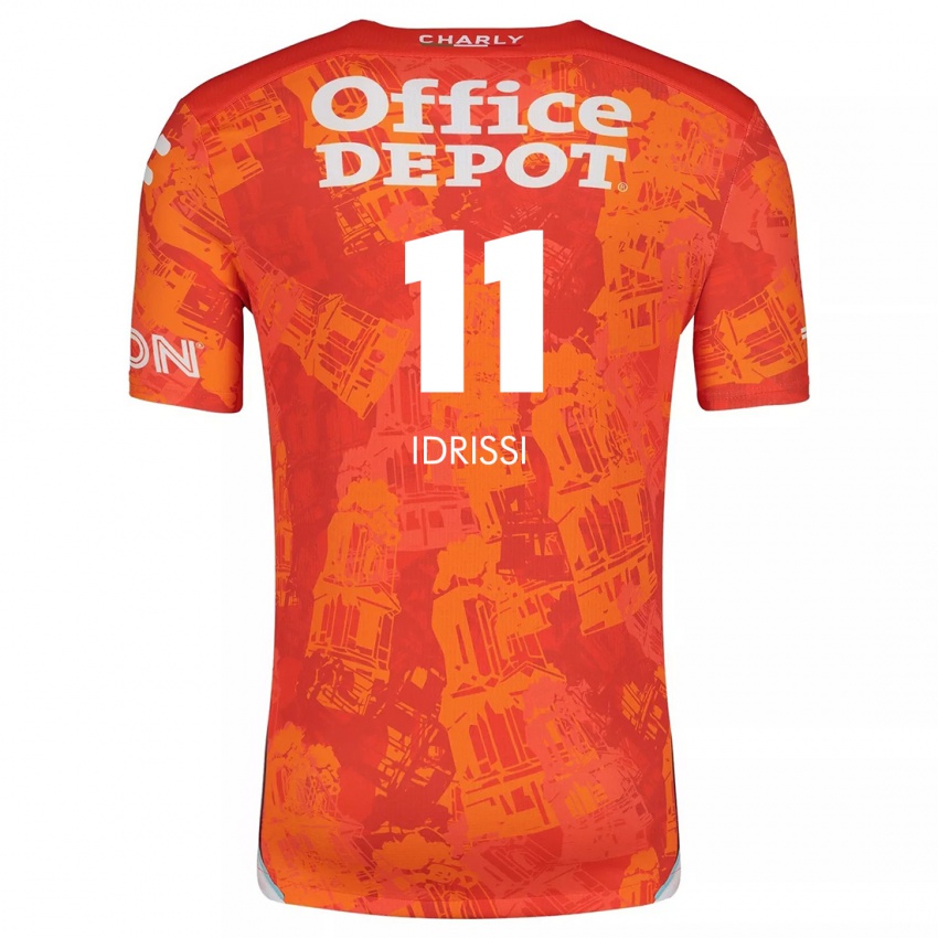 Kinder Oussama Idrissi #11 Orange Weiß Auswärtstrikot Trikot 2024/25 T-Shirt Schweiz