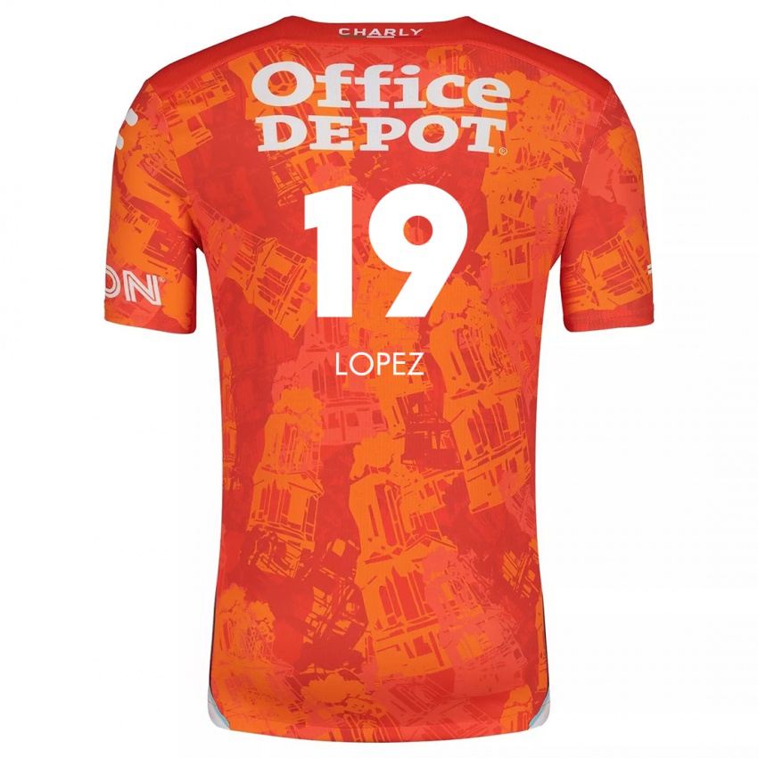 Kinder Javier Eduardo López #19 Orange Weiß Auswärtstrikot Trikot 2024/25 T-Shirt Schweiz