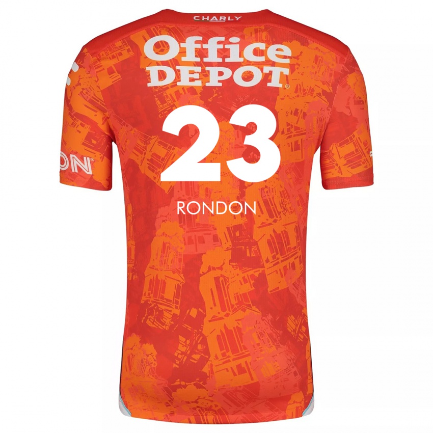 Kinder Salomón Rondón #23 Orange Weiß Auswärtstrikot Trikot 2024/25 T-Shirt Schweiz