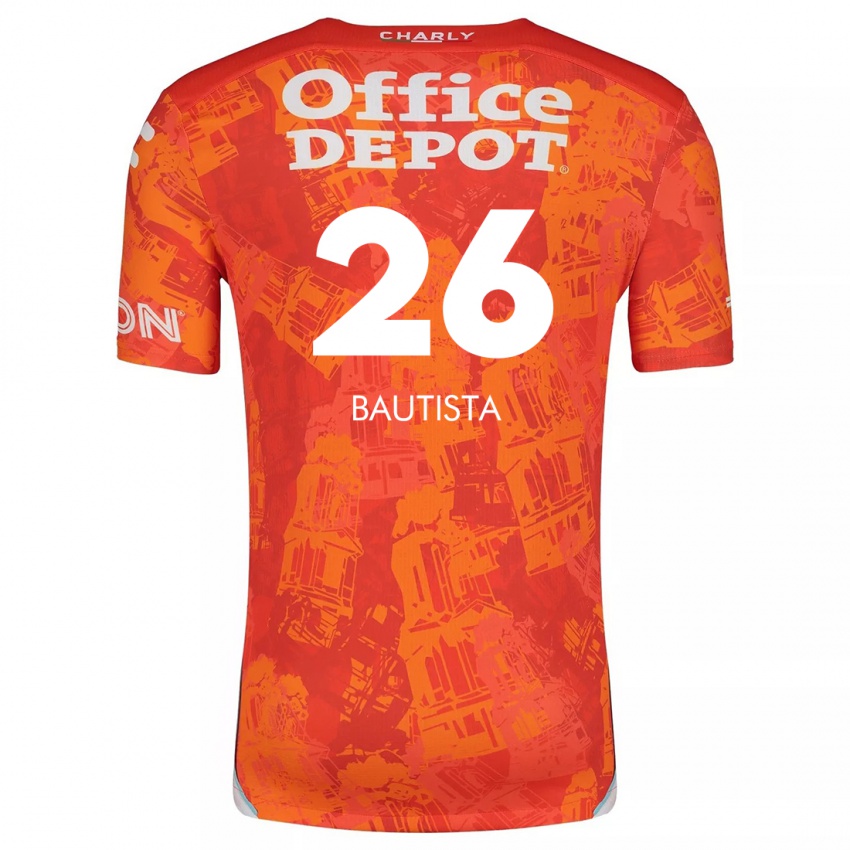 Enfant Maillot Alán Bautista #26 Orange White Tenues Extérieur 2024/25 T-Shirt Suisse