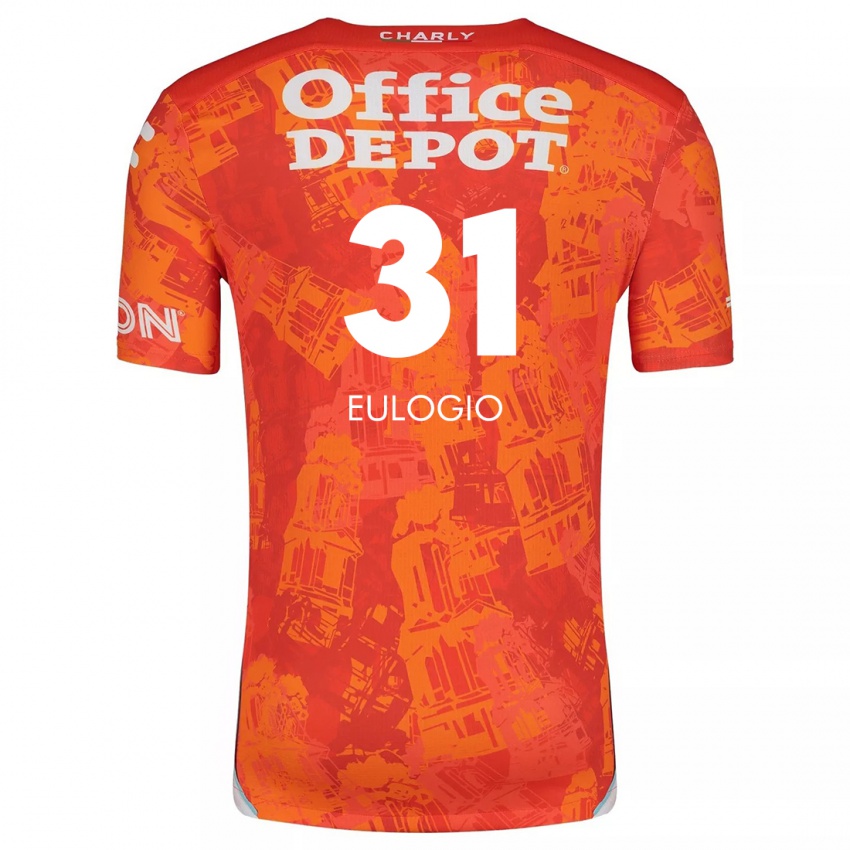 Kinder José Eulogio #31 Orange Weiß Auswärtstrikot Trikot 2024/25 T-Shirt Schweiz