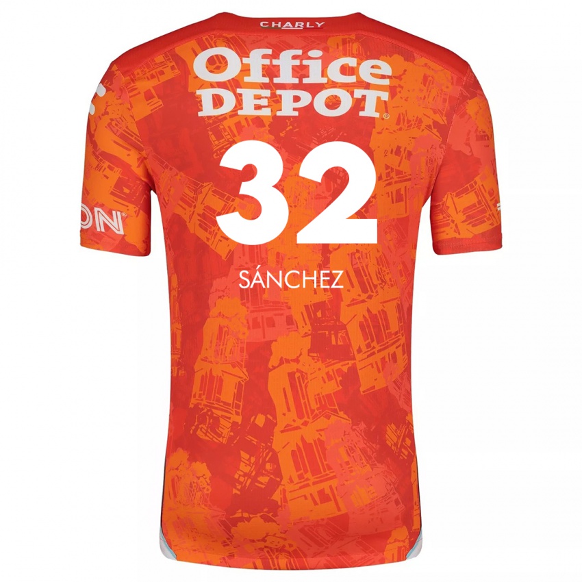 Kinder Carlos Sánchez #32 Orange Weiß Auswärtstrikot Trikot 2024/25 T-Shirt Schweiz