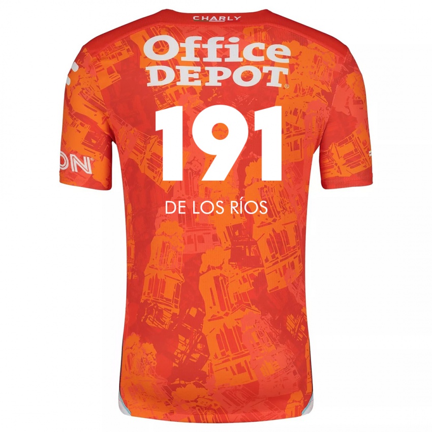 Kinder Sergio De Los Ríos #191 Orange Weiß Auswärtstrikot Trikot 2024/25 T-Shirt Schweiz