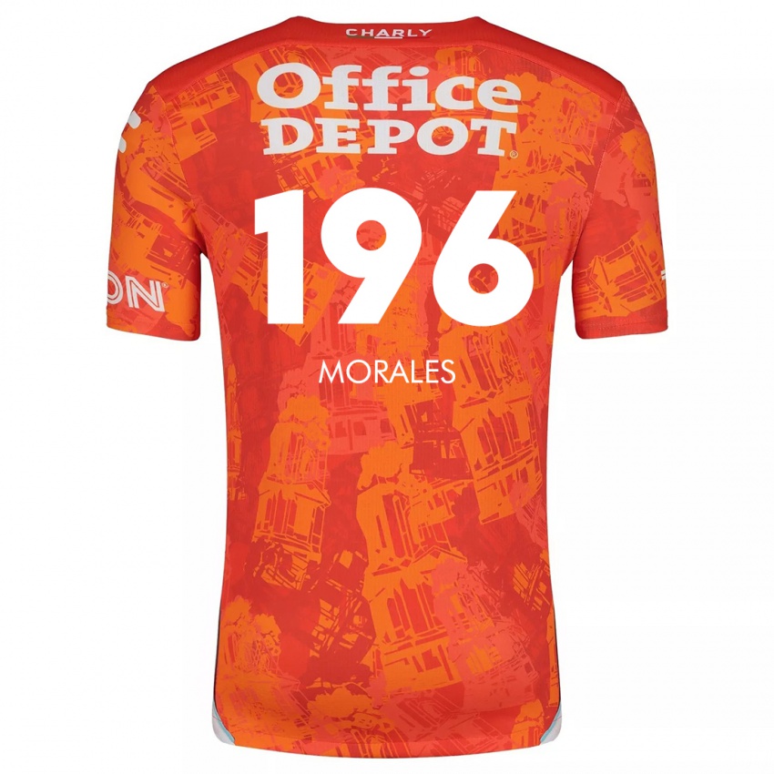 Enfant Maillot Erik Morales #196 Orange White Tenues Extérieur 2024/25 T-Shirt Suisse