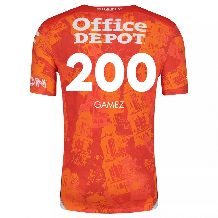 Enfant Maillot Sergio Gámez #200 Orange White Tenues Extérieur 2024/25 T-Shirt Suisse