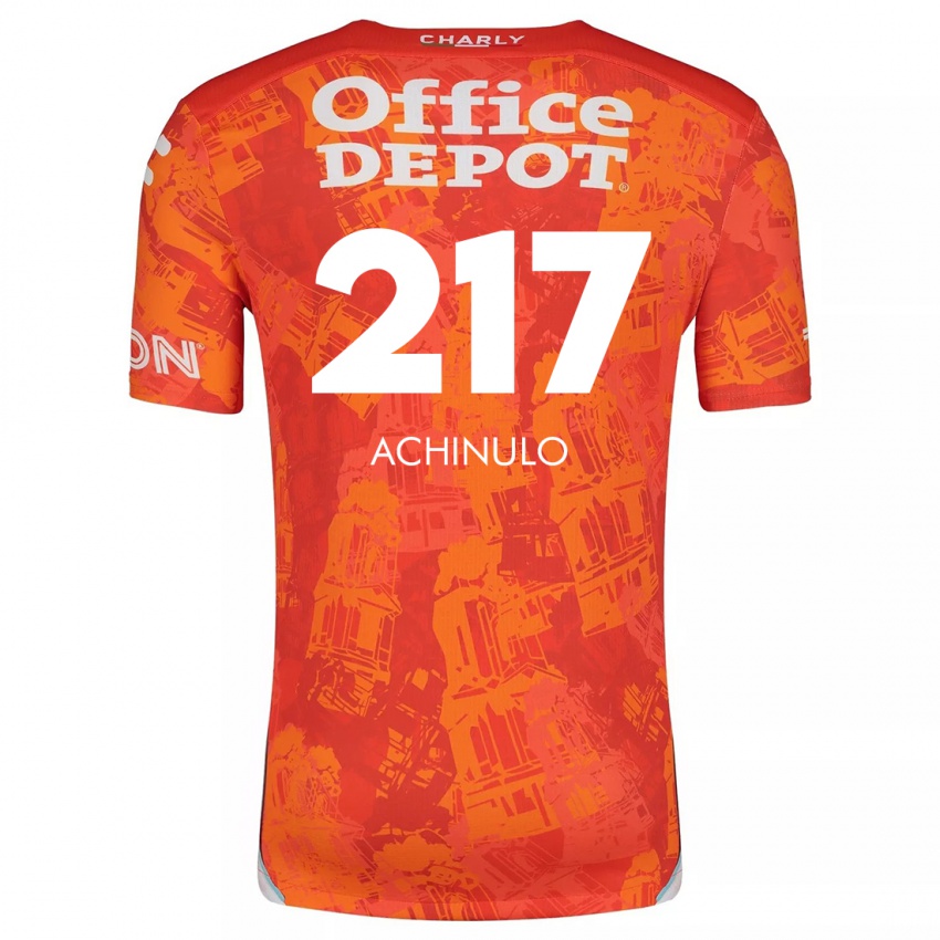 Kinder Princewill Achinulo #217 Orange Weiß Auswärtstrikot Trikot 2024/25 T-Shirt Schweiz