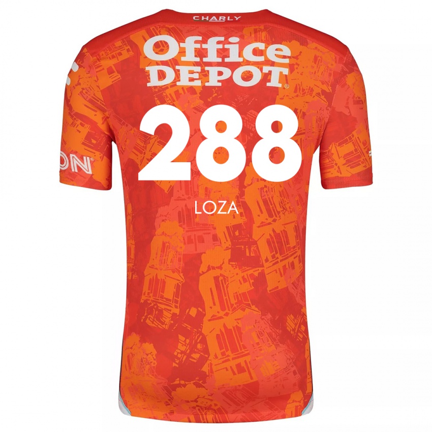 Kinder Santino Loza #288 Orange Weiß Auswärtstrikot Trikot 2024/25 T-Shirt Schweiz