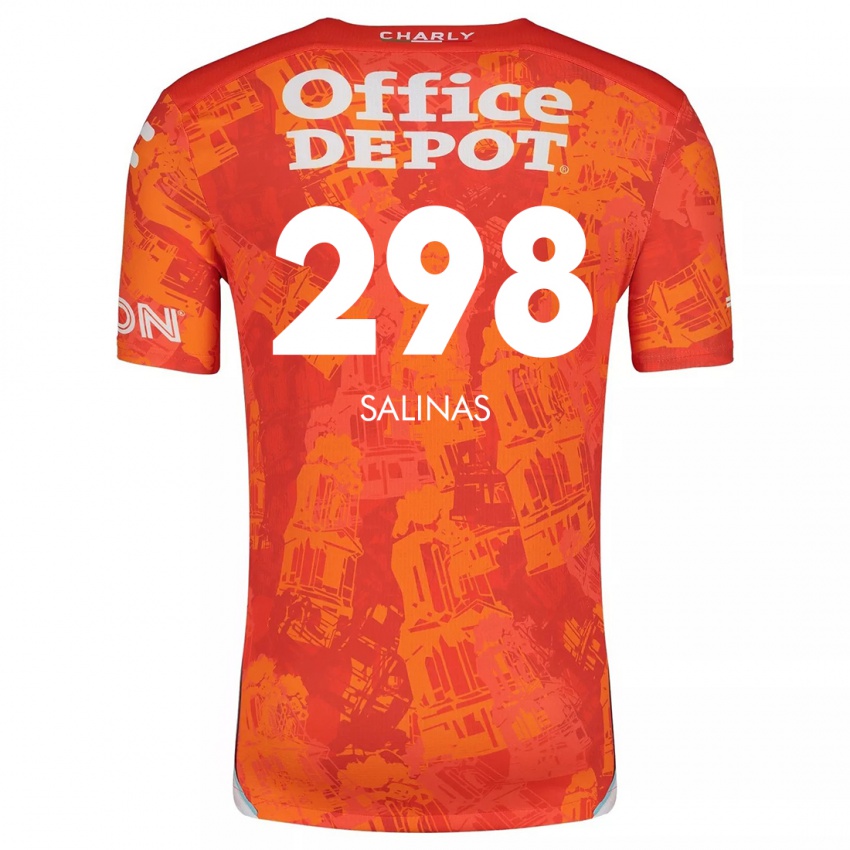 Kinder Jesús Salinas #298 Orange Weiß Auswärtstrikot Trikot 2024/25 T-Shirt Schweiz