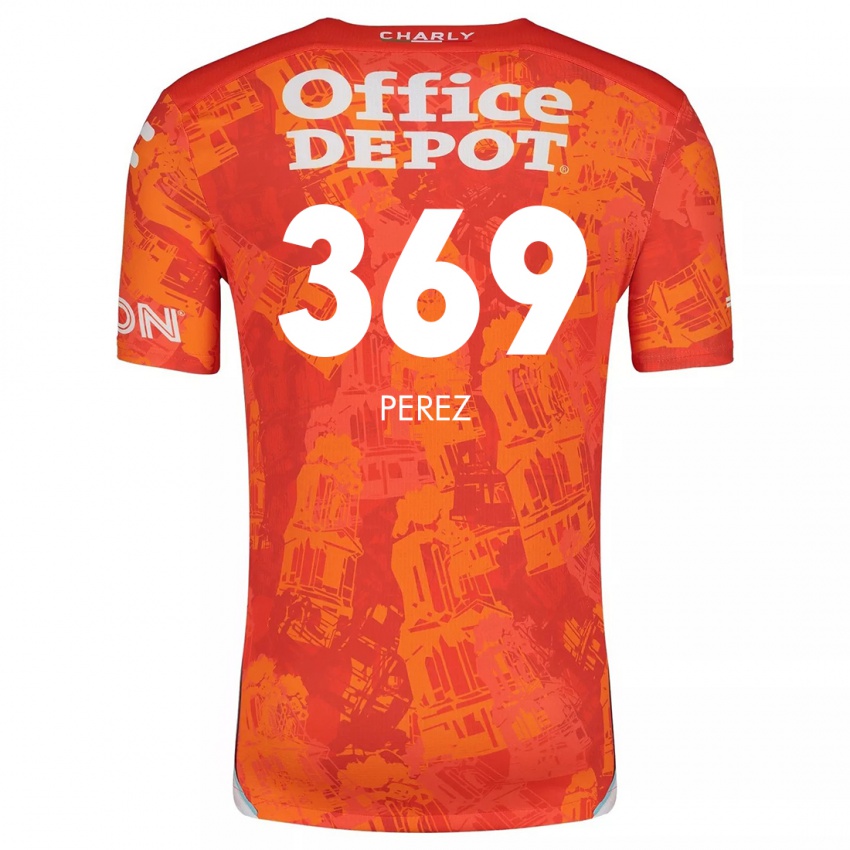 Kinder Santiago Pérez #369 Orange Weiß Auswärtstrikot Trikot 2024/25 T-Shirt Schweiz