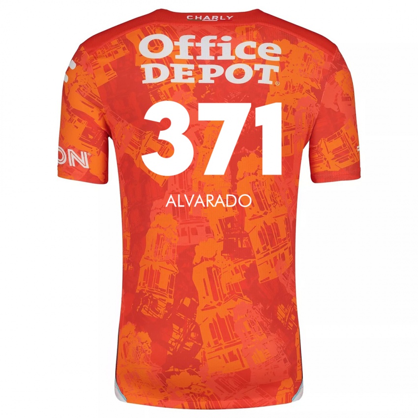 Kinder Brandon Alvarado #371 Orange Weiß Auswärtstrikot Trikot 2024/25 T-Shirt Schweiz