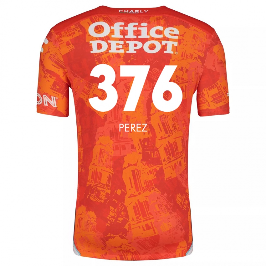 Kinder Abraham Pérez #376 Orange Weiß Auswärtstrikot Trikot 2024/25 T-Shirt Schweiz