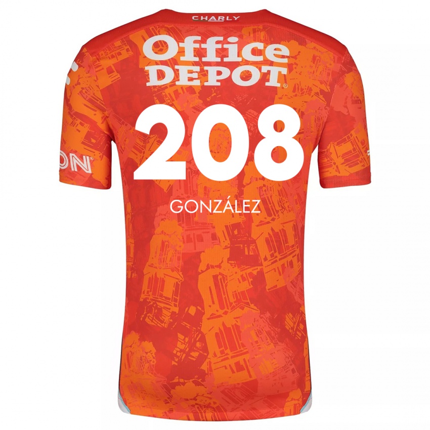 Kinder Osvaldo González #208 Orange Weiß Auswärtstrikot Trikot 2024/25 T-Shirt Schweiz