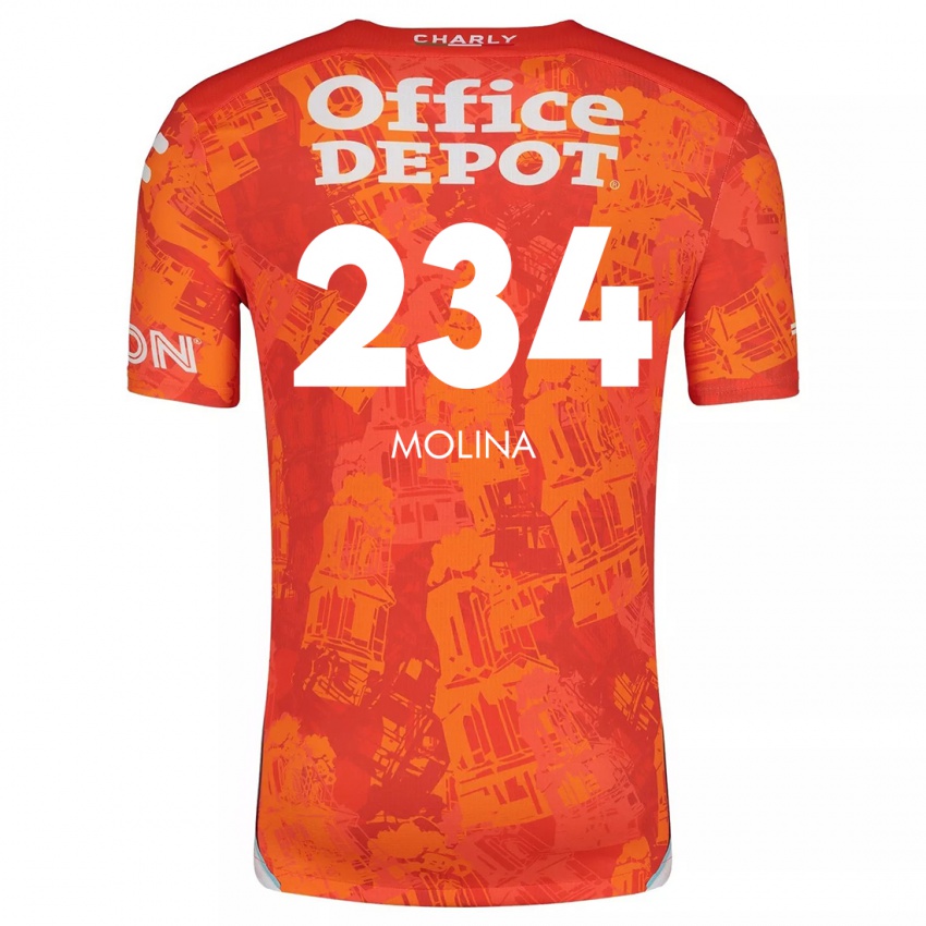 Kinder Yoshimar Molina #234 Orange Weiß Auswärtstrikot Trikot 2024/25 T-Shirt Schweiz