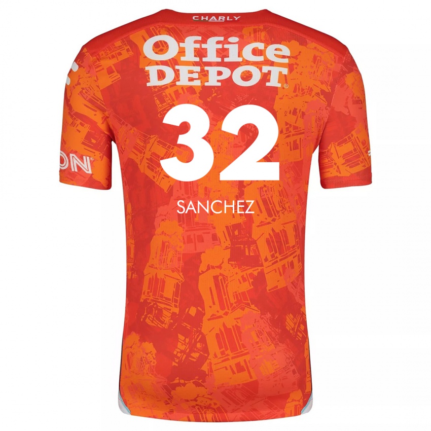 Kinder Luis Sánchez #32 Orange Weiß Auswärtstrikot Trikot 2024/25 T-Shirt Schweiz