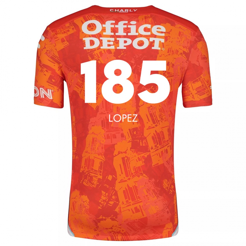 Enfant Maillot René López #185 Orange White Tenues Extérieur 2024/25 T-Shirt Suisse