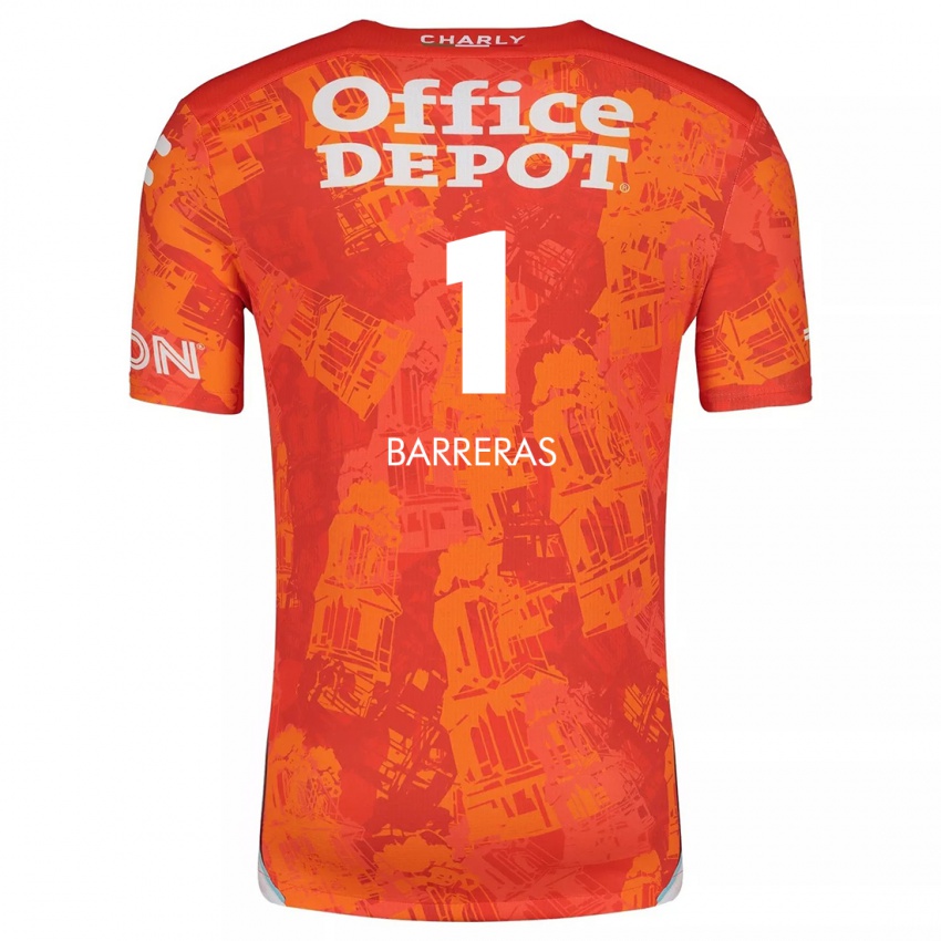 Kinder Esthefanny Barreras #1 Orange Weiß Auswärtstrikot Trikot 2024/25 T-Shirt Schweiz